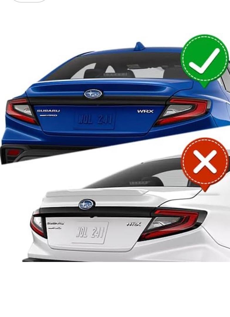 2022-2024 SUBARU WRX SEDAN CARBON FIBER REAR TRUNK DUCKBILL SPOILER WING
