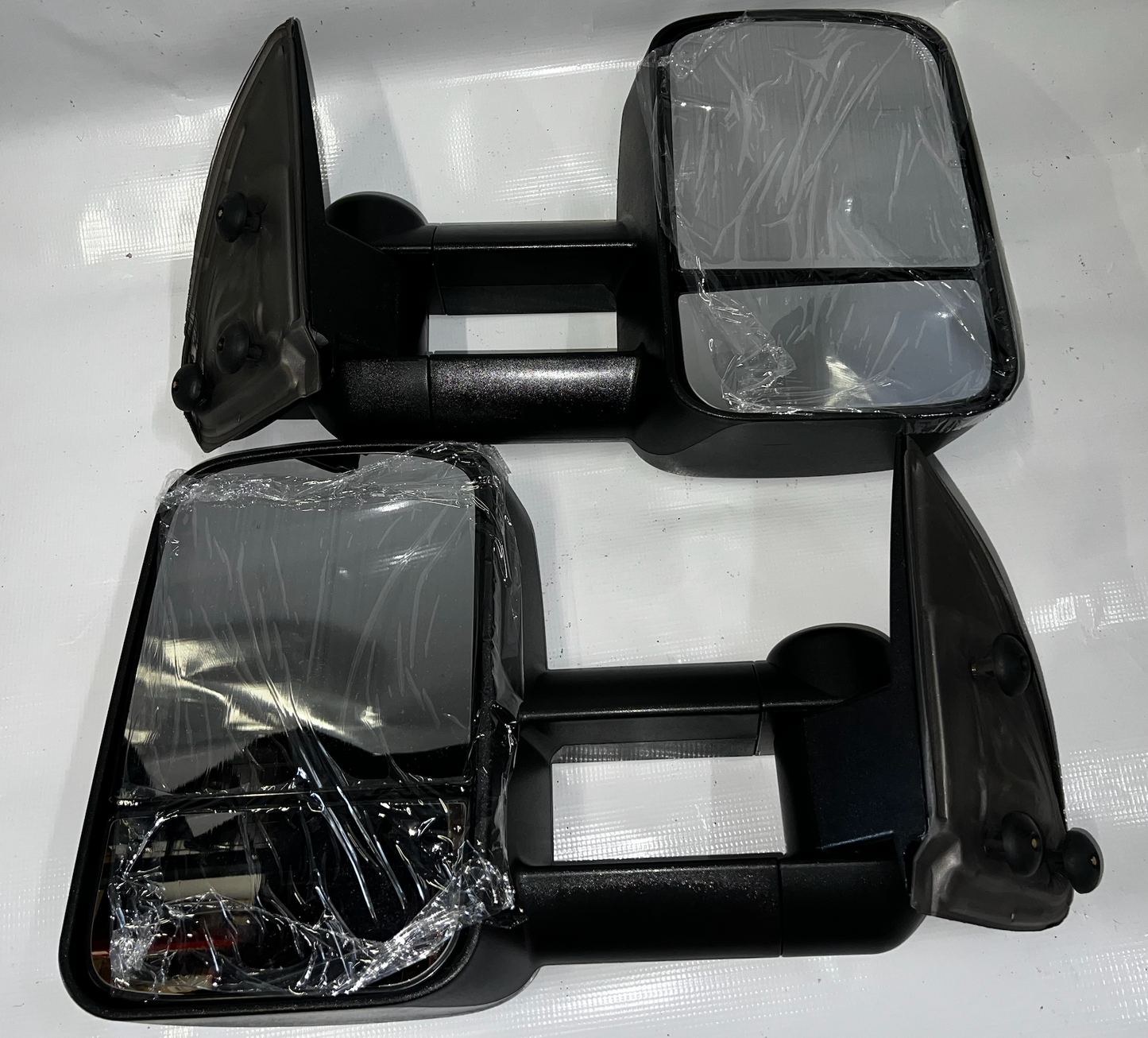 Pair of black manual Towing Mirrors for 99-06 Chevy Silverado Gmc Sierra 00-06 Tahoe Suburban yukon yukon xl 02-06 Avalanche Escalade Espejos de Remolque