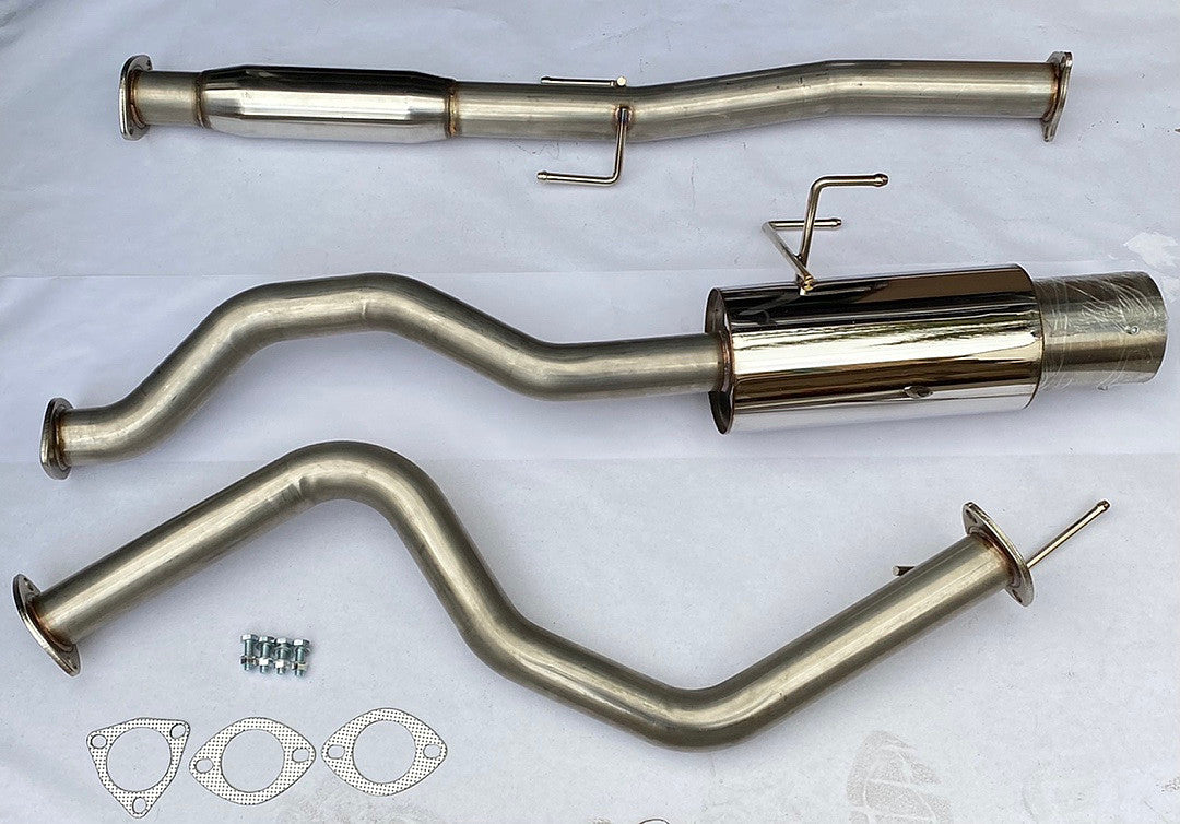 CBE-HC922-NRT 92-00 Honda Civic 2DR / 4DR Rolled Tip Catback Exhaust System