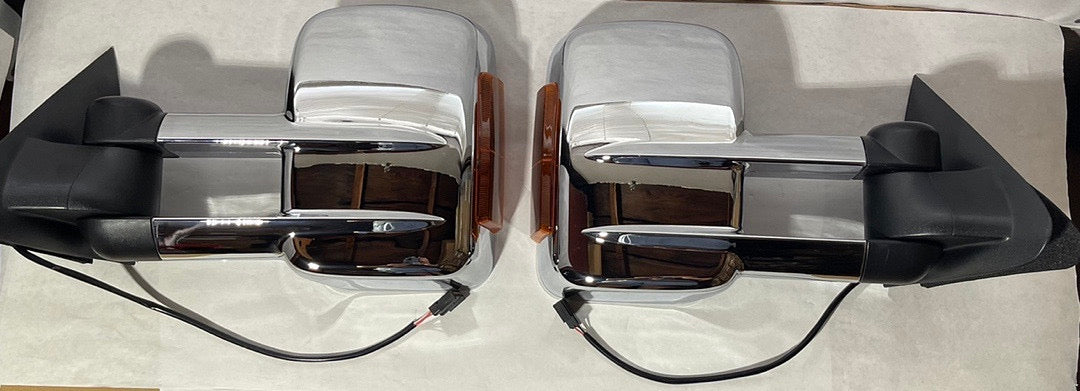 97-03 Ford F-150 Standard / Extended Cab chrome amber towing mirror
