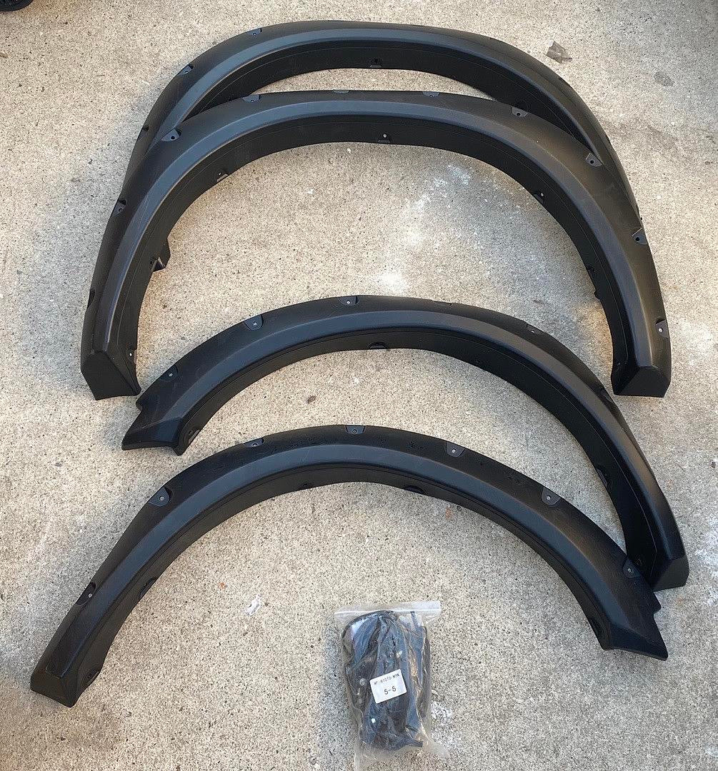 Fender Flares for 09-18 DODGE RAM 1500 WITH RIVETS wheel side 4pcs bengala de guardarros