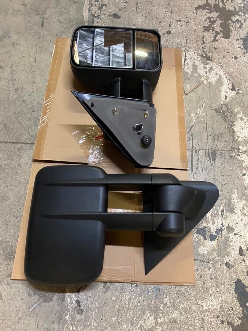 97-03 Ford F-150 pair of black Manual towing mirrors