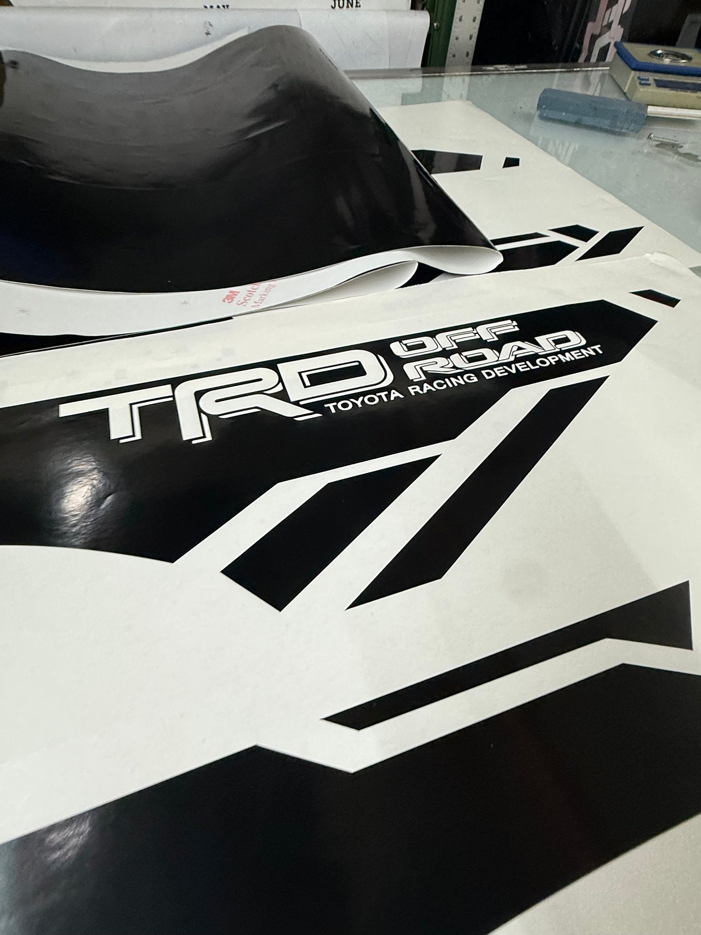 Bedside Decal for Toyota Tacoma TRD Off-Road black left + Right