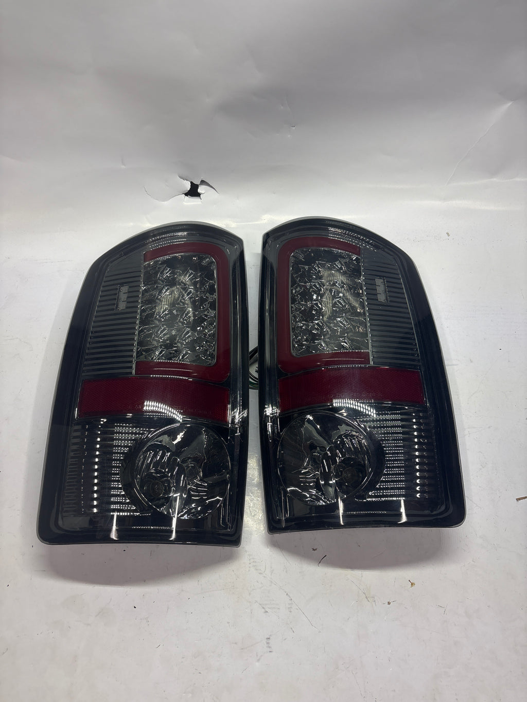 TL-DRAM05-LED-RD3D-CH-SM 02-06 Dodge Ram 1500 Chrome Smoke Lens 3D LED Tail Lights