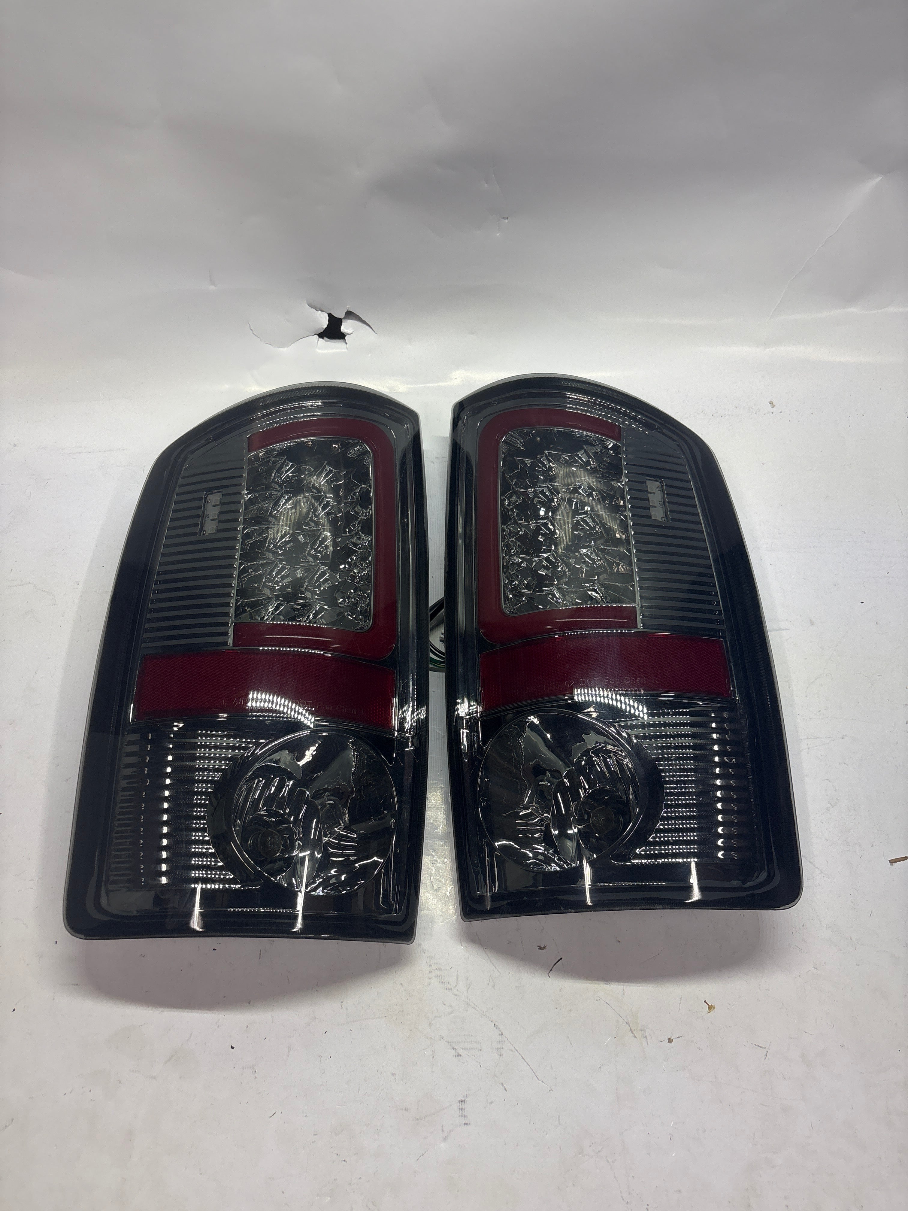 TL-DRAM05-LED-RD3D-CH-SM 02-06 Dodge Ram 1500 Chrome Smoke Lens 3D LED Tail Lights
