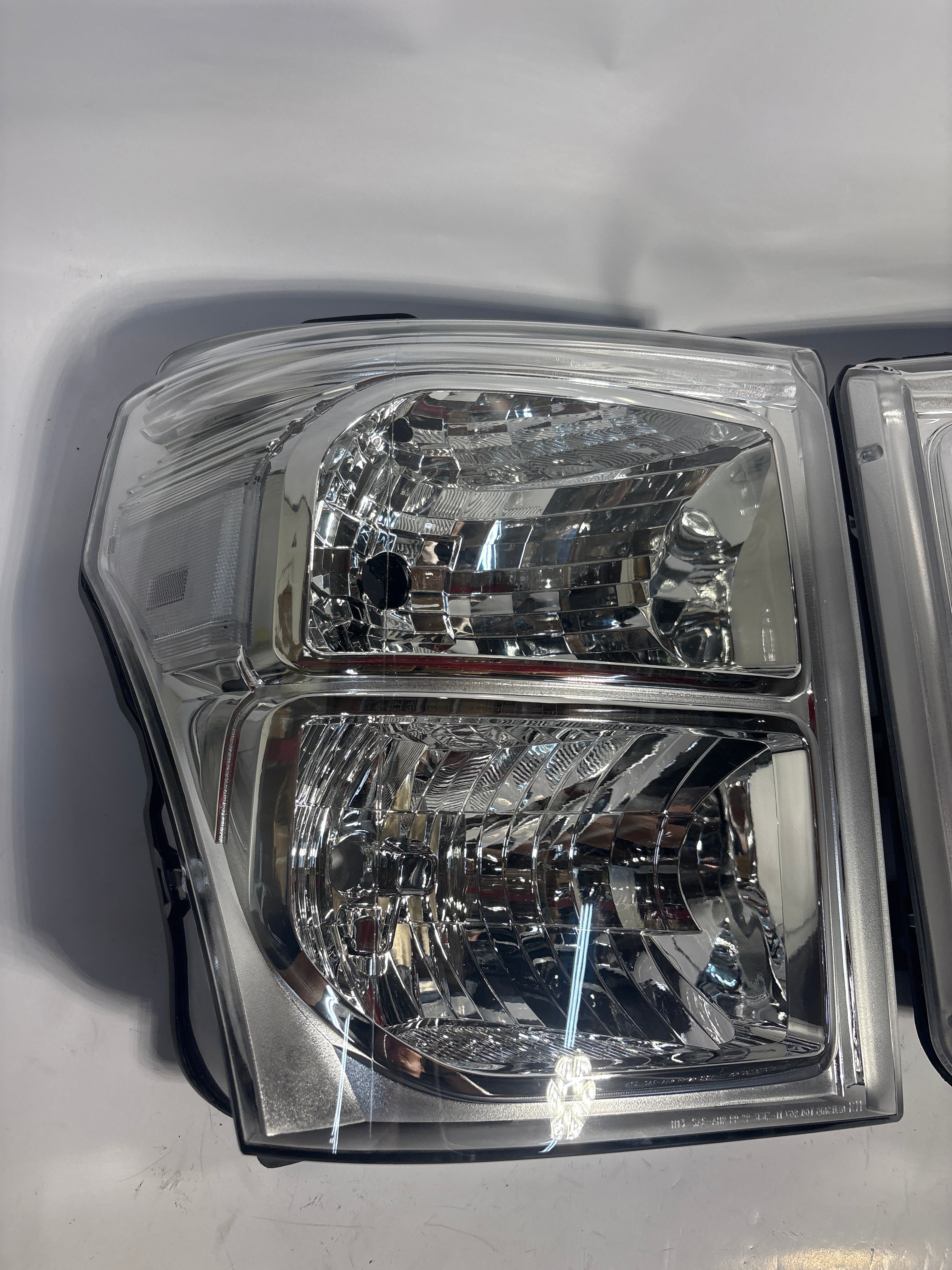 11-16 Ford F-250 F350 F450 Chrome Clear Headlights
