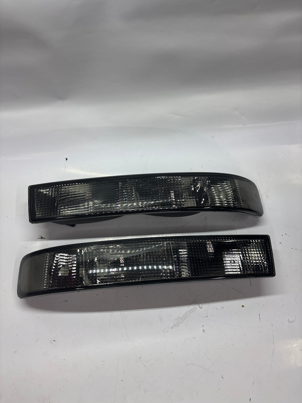 BL-CEGS03-SM-CL1 03-23 Chevrolet Express GMC Savana 1500 2500 3500 Turn Signal Parking Lights Smoked