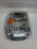 08-26 Ford E-150 E-250 E-350 Van Super Duty Passenger Side Chrome Amber Headlight