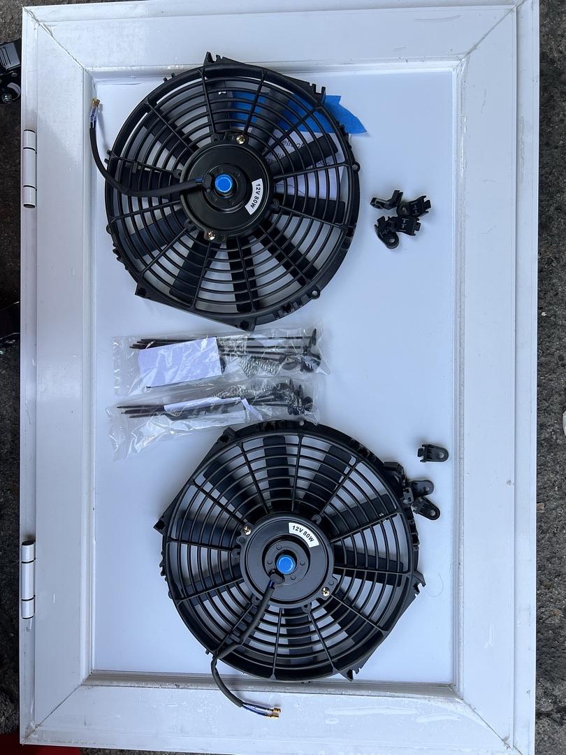 12" INCH ELECTRIC RADIATOR COOLING FAN KIT CAN ATTACH TO ANY RADIATOR NO FAN SHROUD NEEDED RAF-12-X2