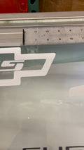 8x3.5 inches white chevy SS decal sticker vinyl