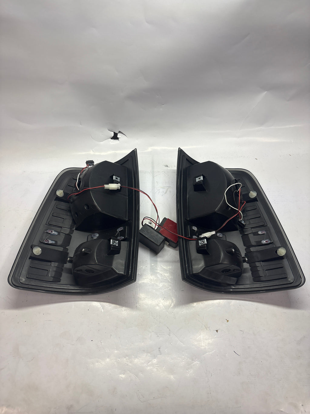 09-17 DODGE RAM 3D LED L-STYLE RED CHROME SMOKED TAILLIGHTS