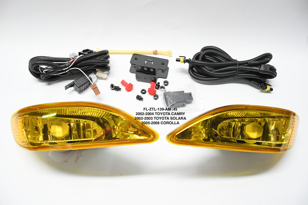 FOG LIGHT WITH SWITCH FOR 02-04 CAMRY / 02-03 SOLARA] LUZ ANTINIEBLA AMBER CON INTERRUPTOR FL-ZTL-139-AM