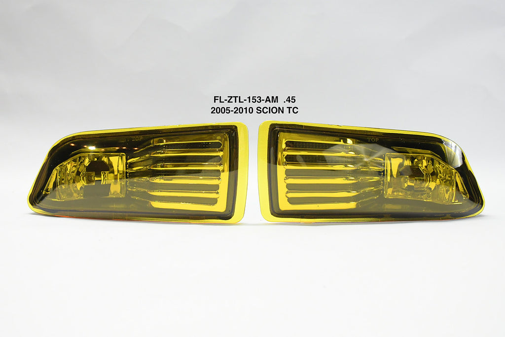 FRONT BUMPER AMBER FOG LIGHTS ENHANCED VISIBILITY FOR 05-10 SCION TC, LUZ ANTINIEBLA PARACHOQUES DELANTERO FL-ZTL-153-AM