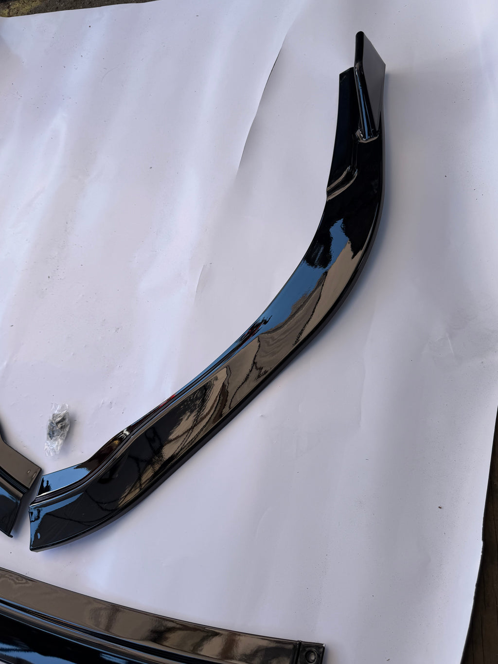 16-18 LEXUS ES300H ES350 FRONT BUMPER SPOILER LIP GLOSSY BLACK