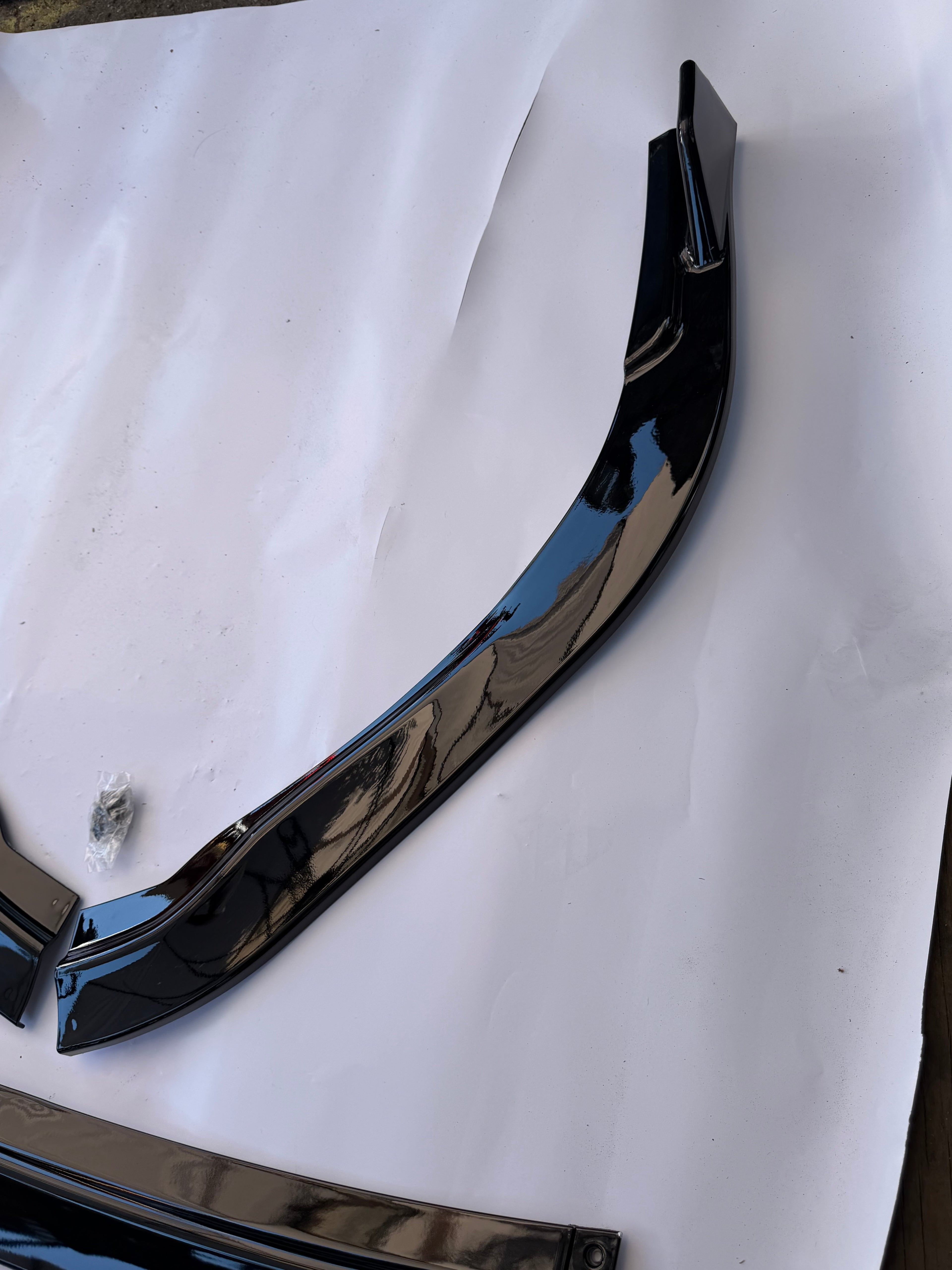 16-18 LEXUS ES300H ES350 FRONT BUMPER SPOILER LIP GLOSSY BLACK