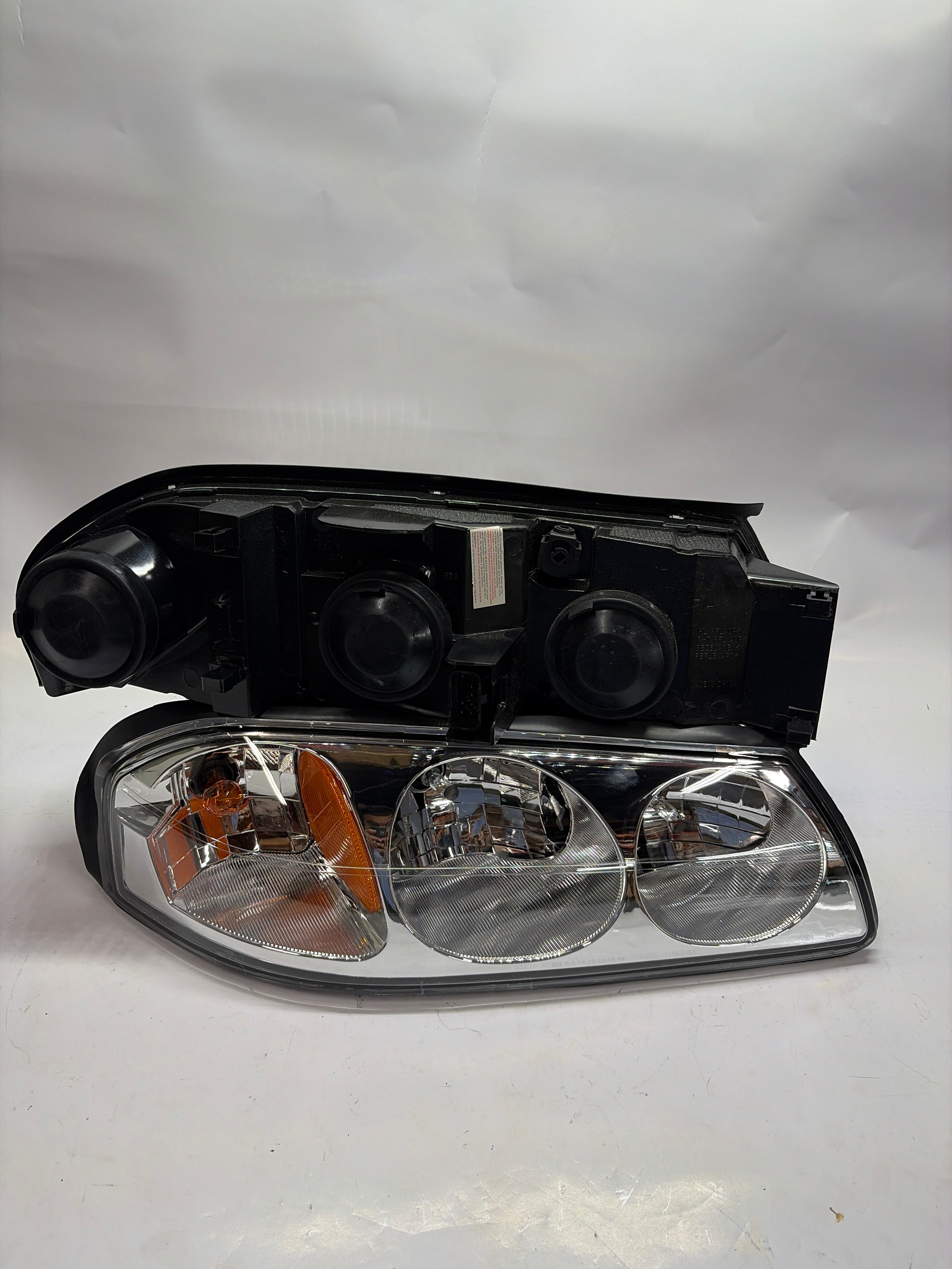 00-05 CHEVY IMPALA Chrome Amber Headlights