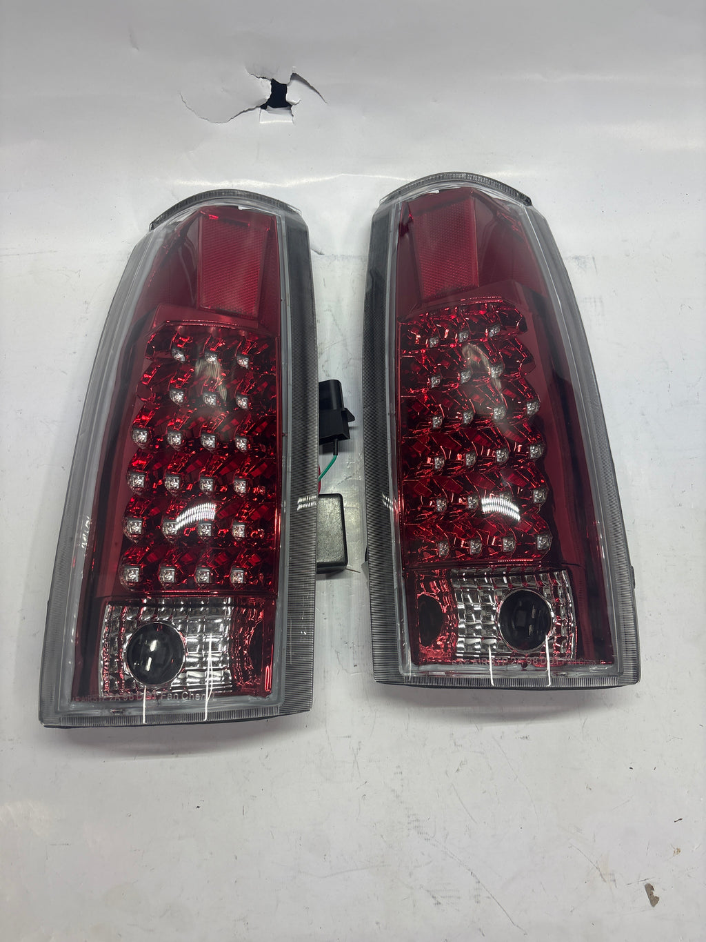 88-02 Chevy GMC C/K Series led taillights Red Housing Clear Lens