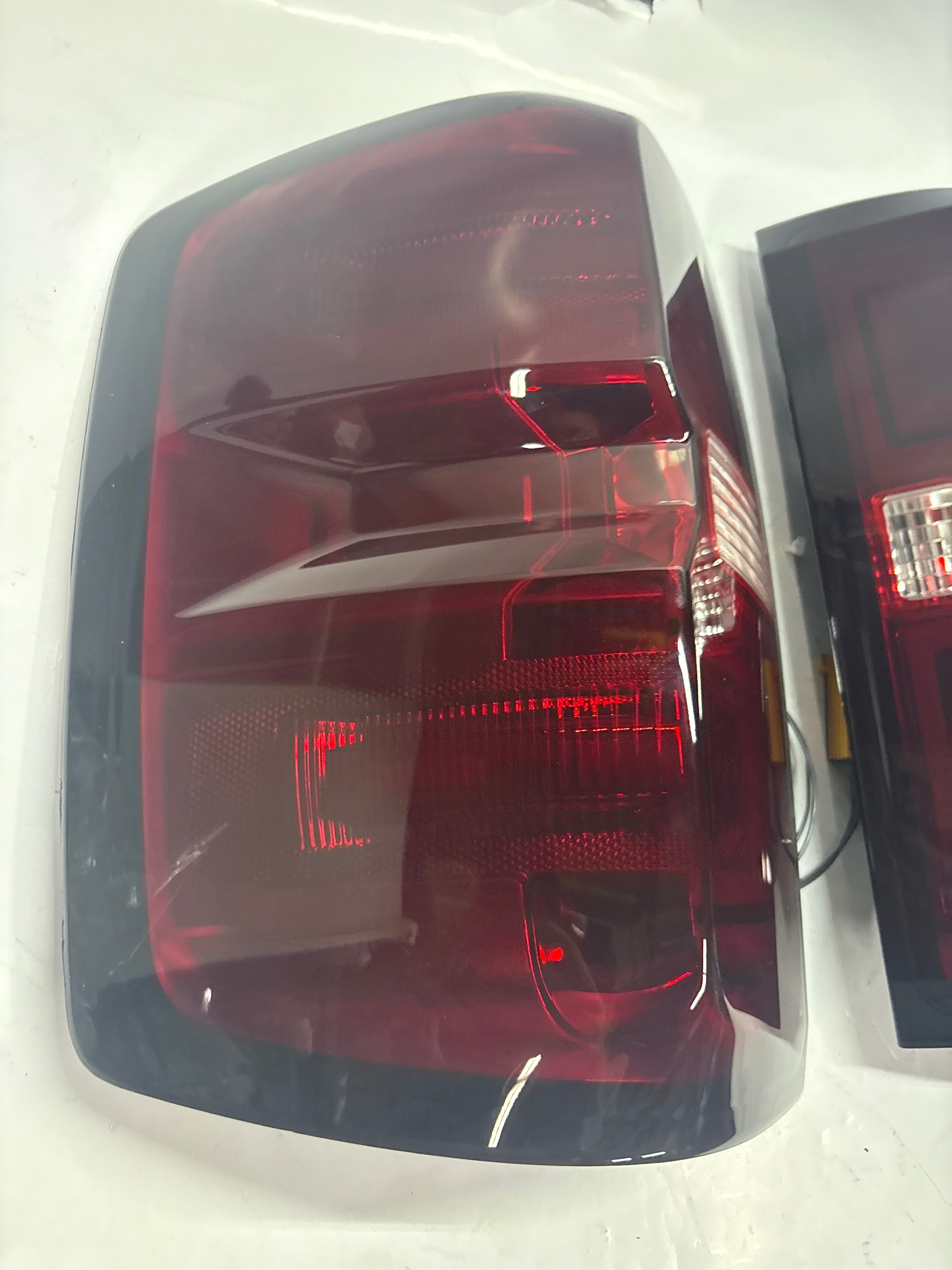 14-18 CHEVY SILVERADO 3D LED RED SMOKED TAIL LIGHTS