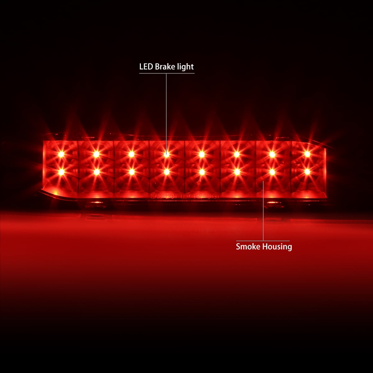 DNA Motoring third brake light illuminated red