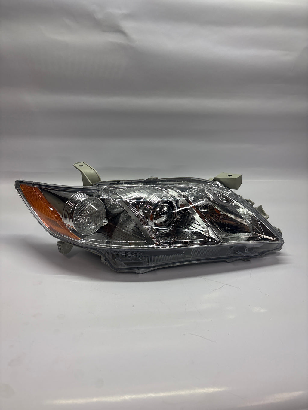 07-09 Toyota Camry Chrome Amber Passenger Side Headlight