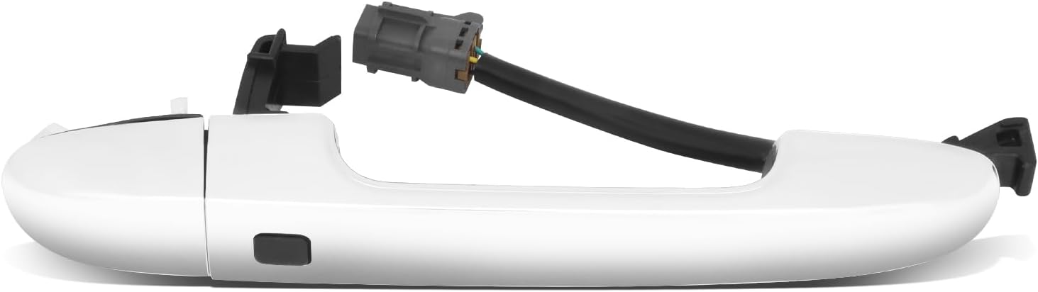 DNA MOTORING Front Right Outer Door Handle Compatible with 09-13 Kia Forte/Koup, w/o Keyhole, Chrome, OEM-DHO-01249