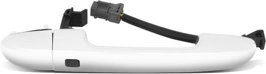 DNA MOTORING Front Right Outer Door Handle Compatible with 09-13 Kia Forte/Koup, w/o Keyhole, Chrome, OEM-DHO-01249