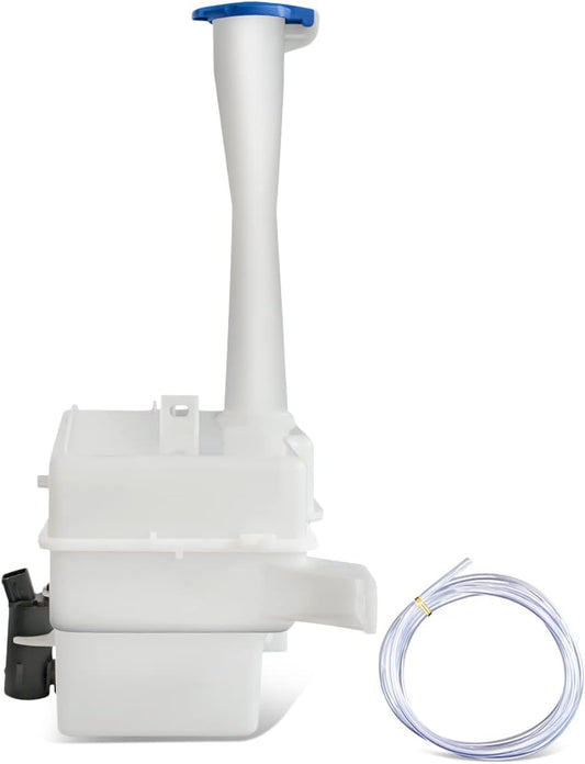 DNA Motoring OEM-WT-HY1288102 Factory Style Windshield Washer Fluid Reservoir w/Pump & Cap Compatible with 2007-2010 Elantra w/o Fluid Level Sensor