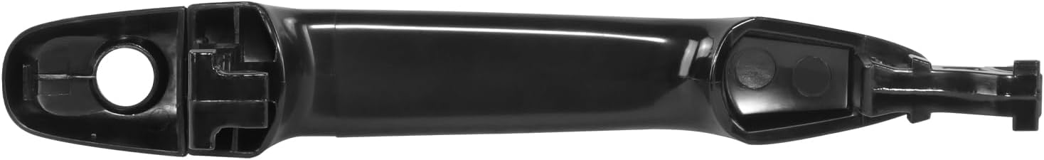DNA MOTORING Front Driver Outer Door Handle Compatible with 03-09 Lexus GX470, 03-09 4Runner, 05-15 Tacoma, w/Keyhole, Black, OEM-DHO-01487