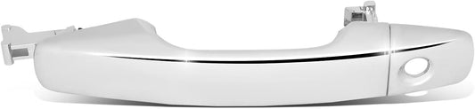 DNA MOTORING Front Driver Outer Door Handle Compatible with 03-09 GX470, 05-12 Avalon, 05-15 Tacoma, Without Passive Entry, w/Keyhole, Chrome, OEM-DHO-01526