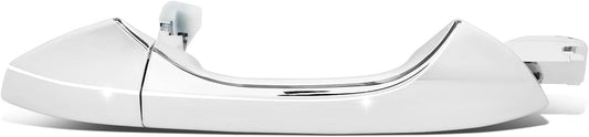 DNA MOTORING Front, Rear Right Outer Door Handle Compatible with 08-12 Honda Accord,w/o Keyhole, Chrome, OEM-DHO-01095