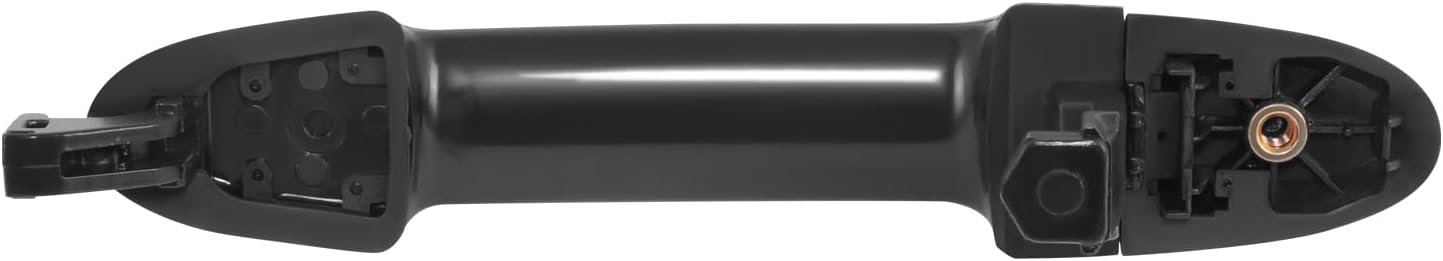 DNA MOTORING Rear Left/Right Outer Door Handle Compatible with 06-12 Hyundai Santa Fe, Primed Black, OEM-DHO-01221, 836522B000