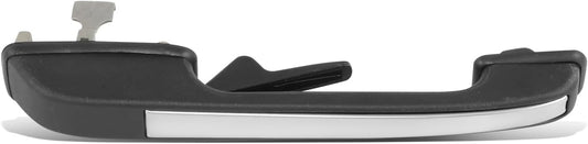 DNA MOTORING Rear Driver Side Outer Door Handle Compatible with 80-87 Audi 4000 84-87 4000 Quattro,Black/Chrome, OEM-DHO-00017