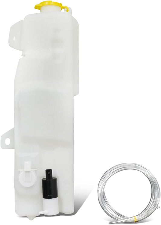 DNA Motoring OEM-WT-CH1288196 Factory Style Windshield Washer Fluid Reservoir w/Pump Cap & Sensor Compatible with 2003-2005 Ram 1500-3500