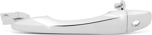 DNA MOTORING Front Left Outer Door Handle Compatible with 13-18 Nissan Altima / 13-19 Pathfinder, W/Key Hole, Chrome, OEM-DHO-01344, 826403TA0A