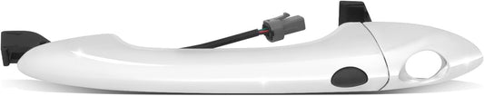 DNA MOTORING Front Left Outer Door Handle Compatible with 09-14 Hyundai Sonata, w/o Keyhole, w/o Smart Entry, Chrome, OEM-DHO-01185