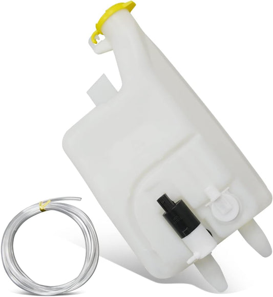 DNA Motoring OEM-WT-CH1288180 Factory Style Windshield Washer Fluid Reservoir Assembly Compatible with 02-04 Dodge Ram 1500-3500