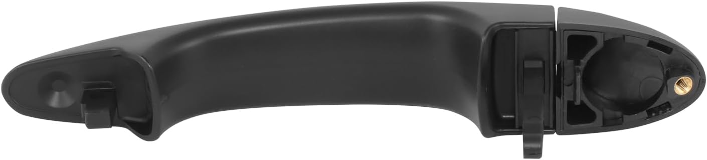 DNA MOTORING Front Passenger Side Outer Door Handle Compatible with 04-10 BMW X3, w/o Key Hole, Black, OEM-DHO-00087