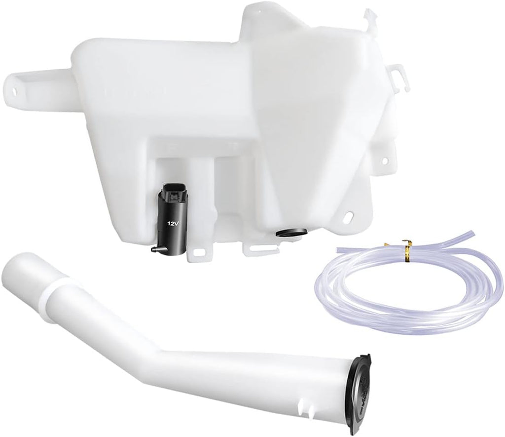 DNA Motoring OEM-WT-TO1288154 Factory Style Windshield Washer Fluid Reservoir W/Cap Tube & Pump Compatible with 2000-2006 Tundra Cold Climate Models
