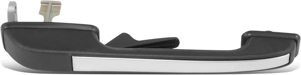 DNA MOTORING Rear Passenger Side Outer Door Handle Compatible with 80-87 Audi 4000 84-87 4000 Quattro, Black/Chrome, OEM-DHO-00018