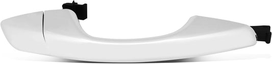 DNA MOTORING Front Right Outer Door Handle Compatible with 16-21 Hyundai Tucson, w/o Keyhole, Chrome, OEM-DHO-01229