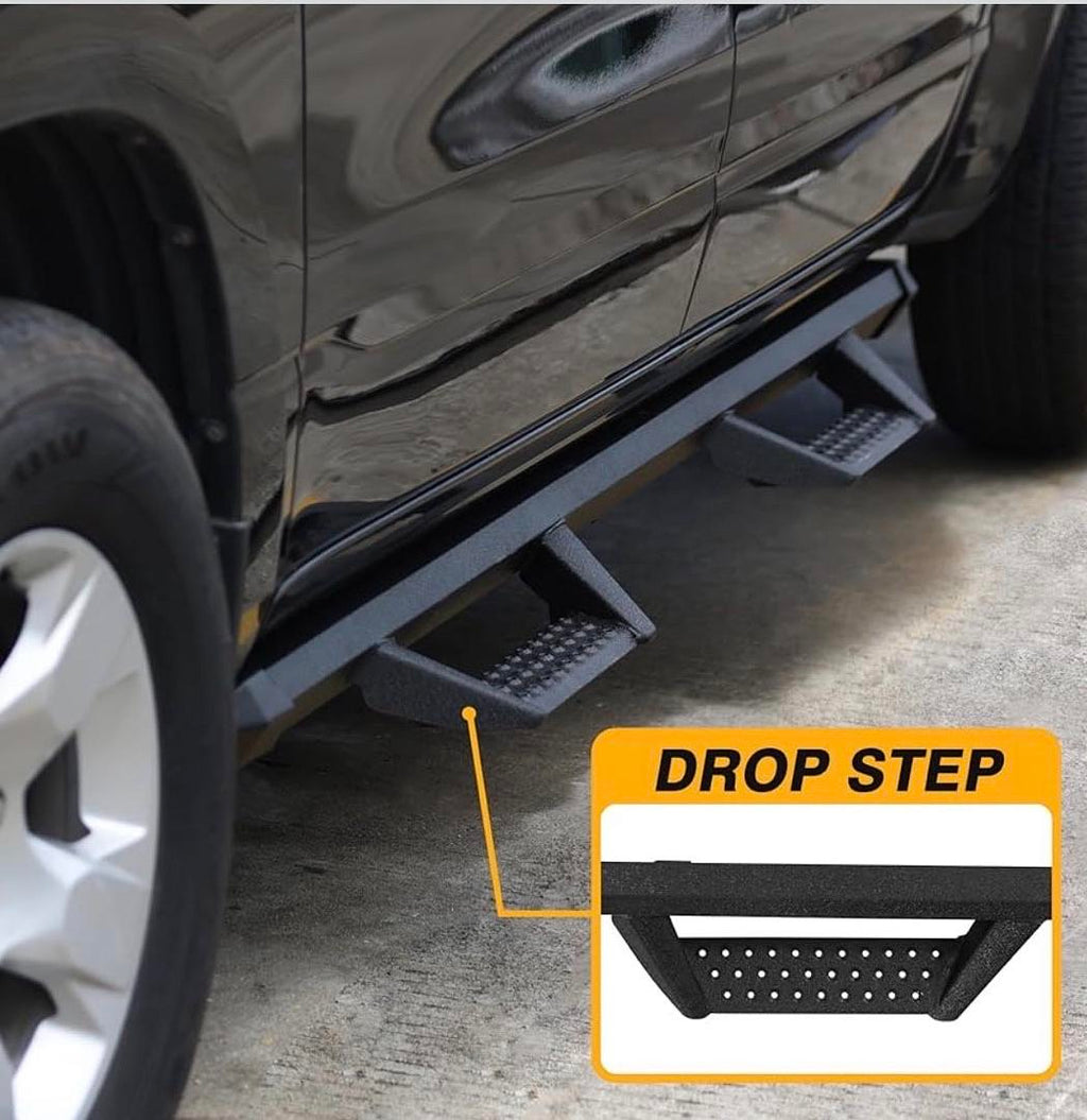 15-26 CHEVROLET COLORADO CREW CAB OFF ROAD POWDER COATED RUNNING BOARDS SIDESTEPS STEPPERS ESCALON