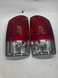 02-06 DODGE RAM red led taillights chrome