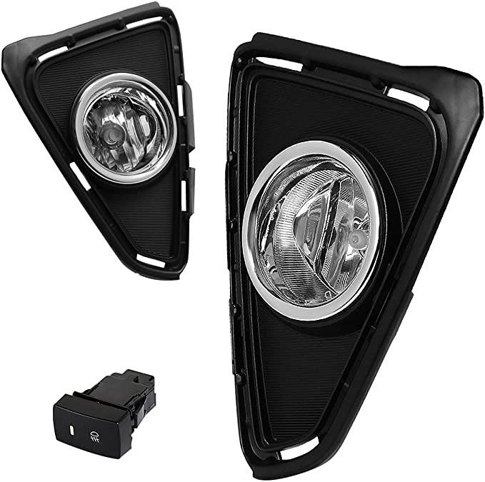 FOG LIGHT WITH SWITCH FOR 2016 RAV4 LUZ ANTINIEBLA CON INTERRUPTOR CROMADO FL-ZTL-169-CH