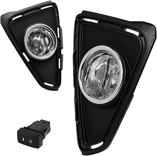 FOG LIGHT WITH SWITCH FOR 2016 RAV4 LUZ ANTINIEBLA CON INTERRUPTOR CROMADO FL-ZTL-169-CH