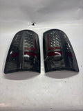 09-17 DODGE RAM 3D LED L-STYLE RED CHROME SMOKED TAILLIGHTS