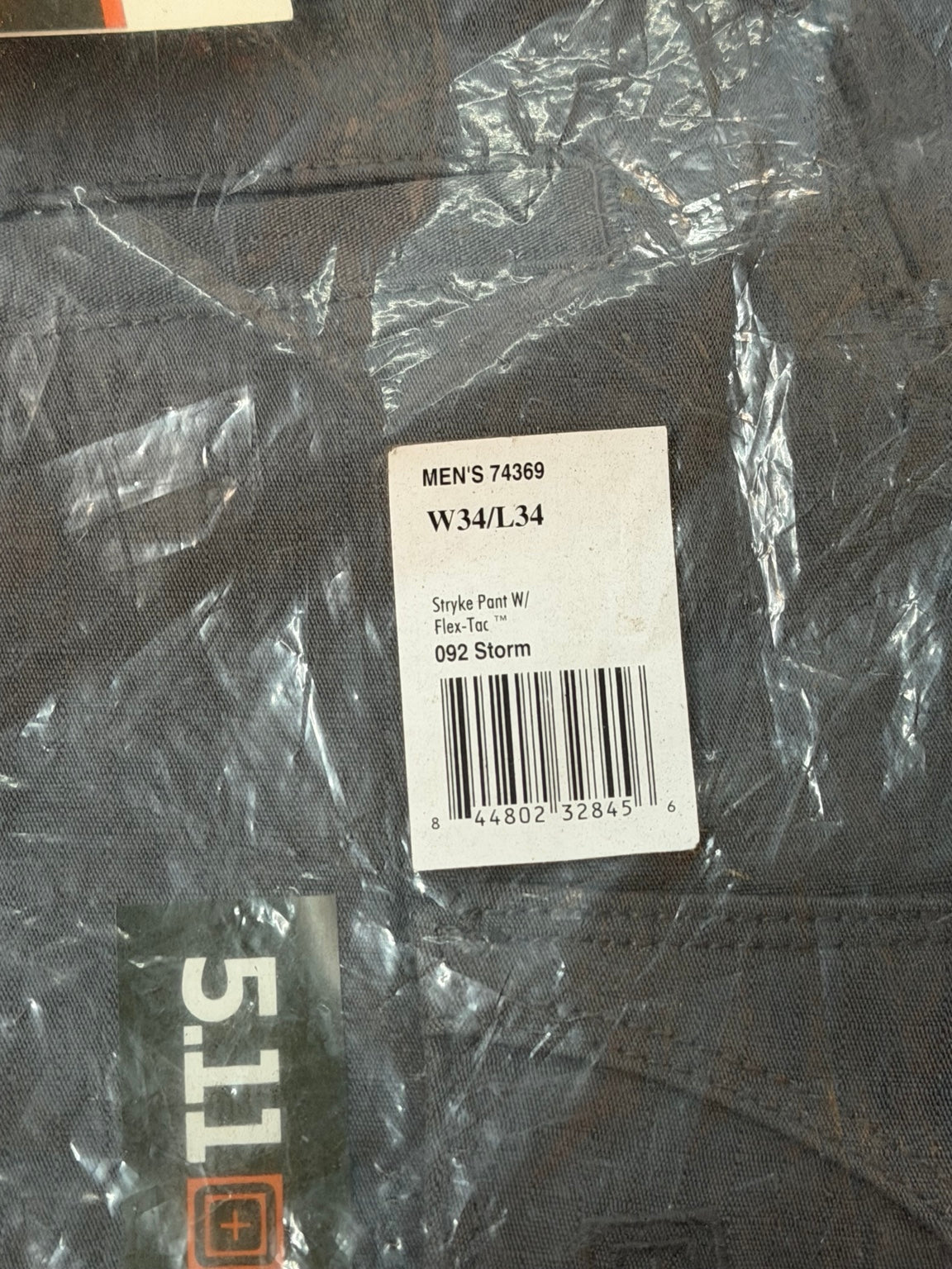 Manufacturer label for 74369 Storm 34 x 34