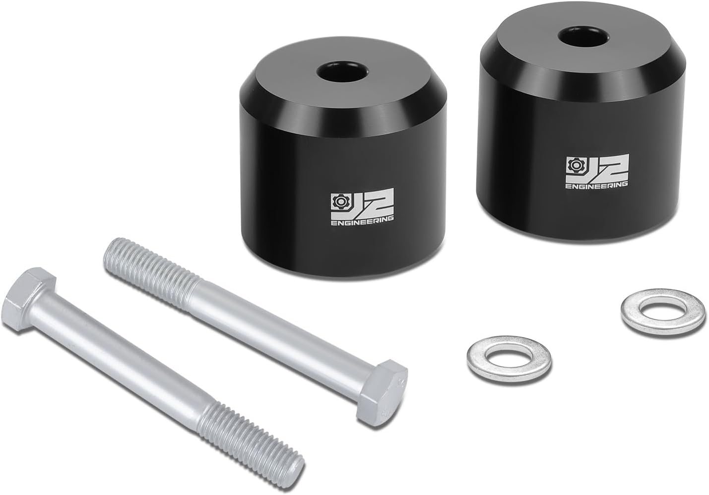 Pair Bump Stop Mount Lift Kit Spacers Compatible with Ford F250 SD F350 SD F450 SD 2005-2022 4WD, J2-LK-FD-F-011-BK
