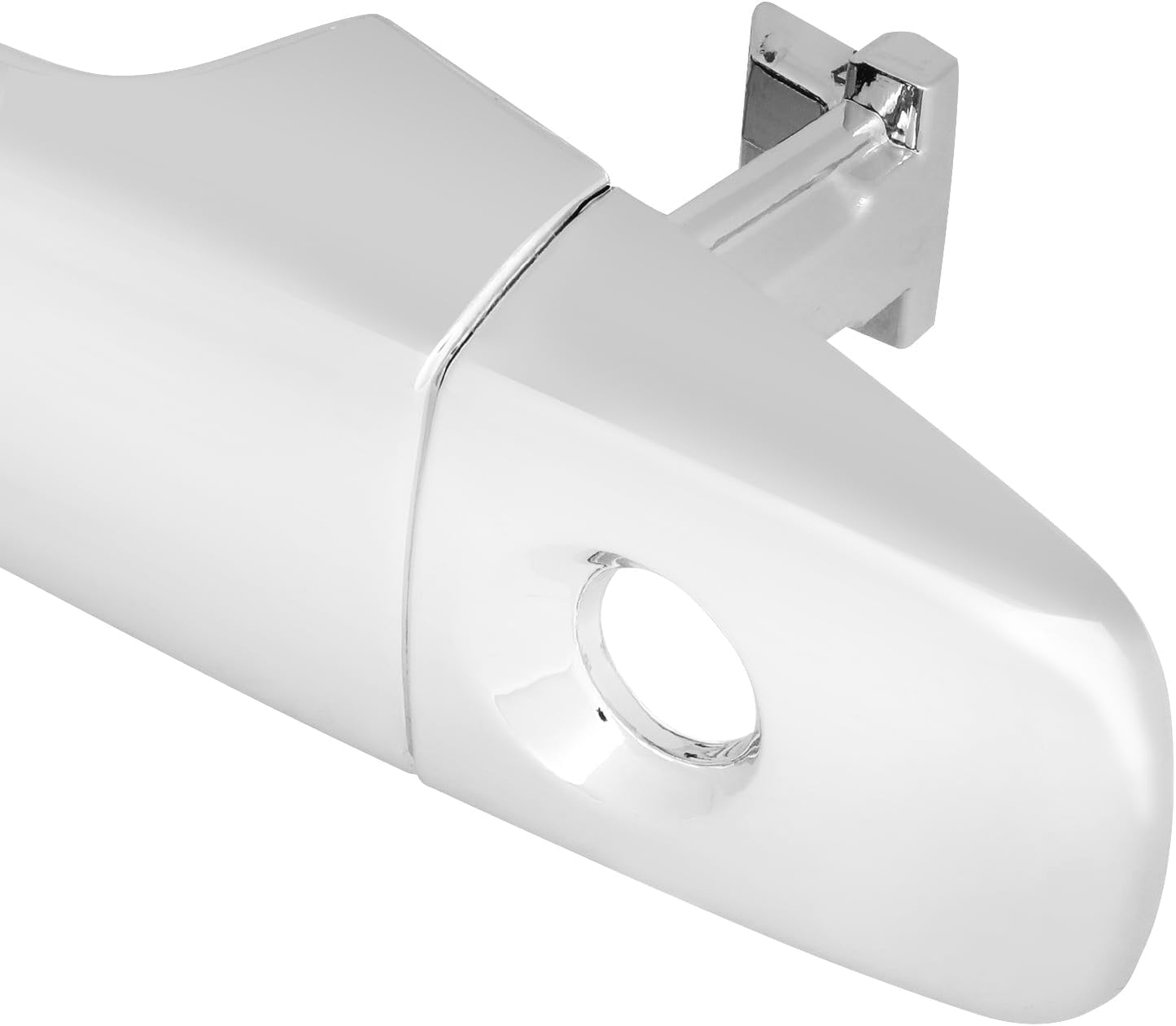 DNA MOTORING Front Driver Outer Door Handle Compatible with 03-09 GX470, 05-12 Avalon, 05-15 Tacoma, Without Passive Entry, w/Keyhole, Chrome, OEM-DHO-01526