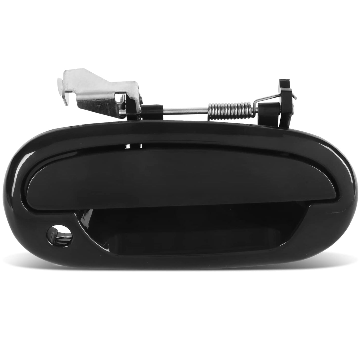 DNA MOTORING OEM-DHO-00952 Tirador de puerta lateral trasera izquierda compatible con F-250 / F-350 / F-450 / F-550 / F-550 1999-2016 Super Duty se adapta a modelos de cabina doble con paquete