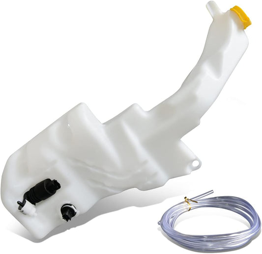 DNA Motoring OEM-WT-CH1288251 Factory Style Windshield Washer Fluid Reservoir w/Pump Cap & Sensor Compatible with 2014-2016 Cherokee